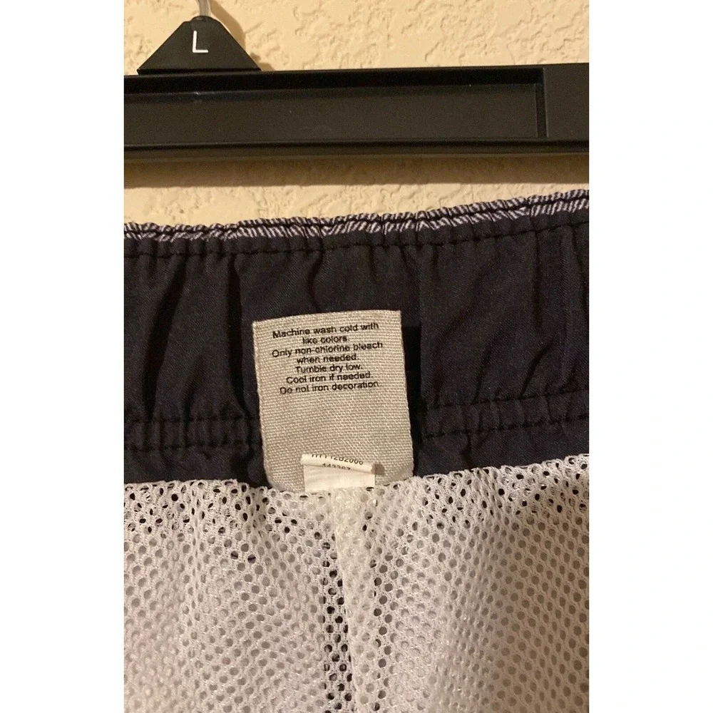 Hang Ten Mesh Lined‎ Drawstring Board Shorts Swim Trunks Striped Men's Size XL